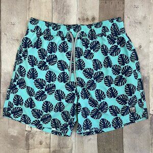 Tom & Teddy Swim Trunk Men's Size Medium Mesh Lining Drawstring Shorts